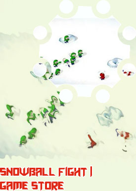 Online snowball fight