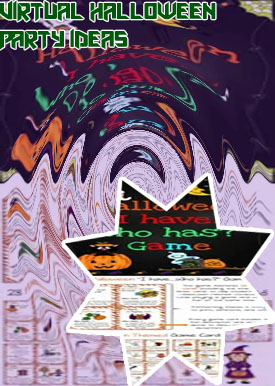Virtual halloween party games