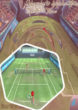 Wii tennis game